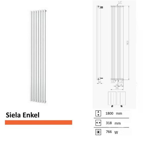 Designradiator Plieger Siena Enkele Variant 766 Watt, Doe-het-zelf en Verbouw, Sanitair, Overige typen, Nieuw, Ophalen of Verzenden