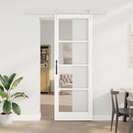 vidaXL Schuifdeur Wit 83 x 232 cm Hout en metaal, Verzenden, Nieuw