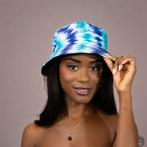Bucket hat / Vissershoedje met Afrikaanse print - Turquoise, Kleding | Heren, Hoeden en Petten, Ophalen of Verzenden, Nieuw