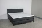 Boxspring Velvet 90 x 220 Detroit Ligt Grey €334,80 *TIP*, Groen, 90 cm, Eenpersoons, Nieuw