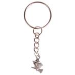 Sleutelhanger - Zilverkleurige Sleutelring - Hangertje Heksj, Verzamelen, Ophalen of Verzenden, Nieuw
