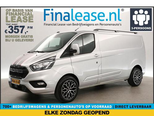 Ford Transit Custom 300 2.0 TDCI L2H1 Striping Airco €357pm, Auto's, Bestelauto's, Lease, Handgeschakeld, Diesel, Ford, Zilver of Grijs