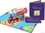 Kinderkaart Vrolijke Verjaardagskaart met Locomotief | Ki..., Verzenden, Nieuw
