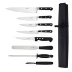 8 delige messen set met rol etui Deglon Sabatier, Verzenden, Nieuw in verpakking