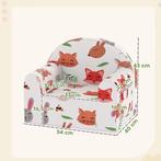 Kinderfauteuil met Vosprint – Zachte Kinderbank met Hoes, Verzenden, Nieuw