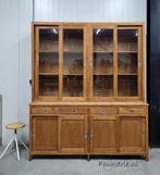 Prachtige buffetkasten / en Vitrinekasten, Nieuw, Glas, Landelijke Industriële Hotel chique vintage kasten   , Met lade(s)