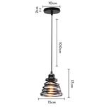 Ronde Ijzeren Hanglamp | E27 Fitting Lamp Industrieel, Huis en Inrichting, Lampen | Hanglampen, Verzenden, Nieuw, Glas