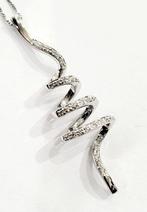 Ketting met hanger - 18 karaat Witgoud -  0.55ct. tw.