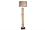 Handgemaakte vloerlamp ROUSILIQUE 180cm beige drijfhoutlamp, Nieuw, Ophalen of Verzenden