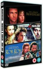 Braveheart/Tristan and Isolde/Rob Roy DVD (2009) Mel Gibson, Cd's en Dvd's, Dvd's | Avontuur, Zo goed als nieuw, Verzenden