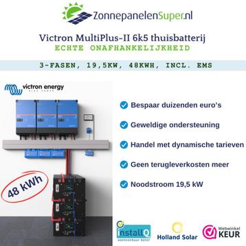 Victron MultiPlus-II 6k5 thuisbatterijset 19,5kW/48kWh beschikbaar voor biedingen