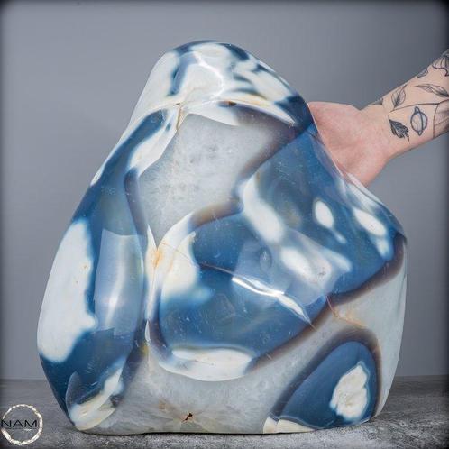 Zeldzame natuurlijke agaat Orca Vrije vorm- 16215.61 g, Verzamelen, Mineralen en Fossielen