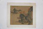 Chinees Schilderij met berglandschap en woningen, Ophalen