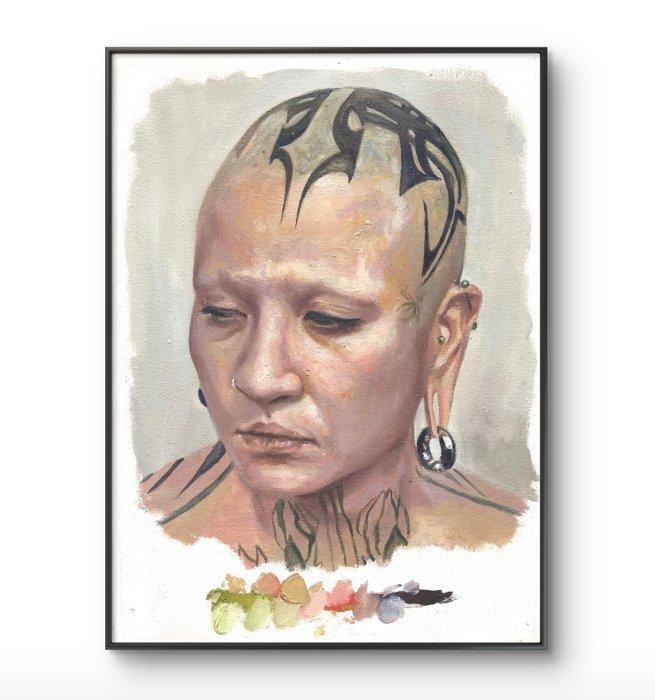 Luis Antonio Gonzalez - El peso de las horas, Antiek en Kunst, Kunst | Schilderijen | Modern