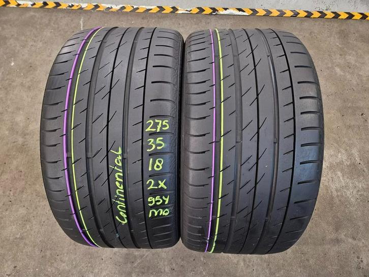 275/35/18 245/40/18 CONTINENTAL ZOMER 6,1MM PROFIEL 2 STUKS, Auto-onderdelen, Banden en Velgen, 18 inch, Erkend duurzaam, Zomerbanden