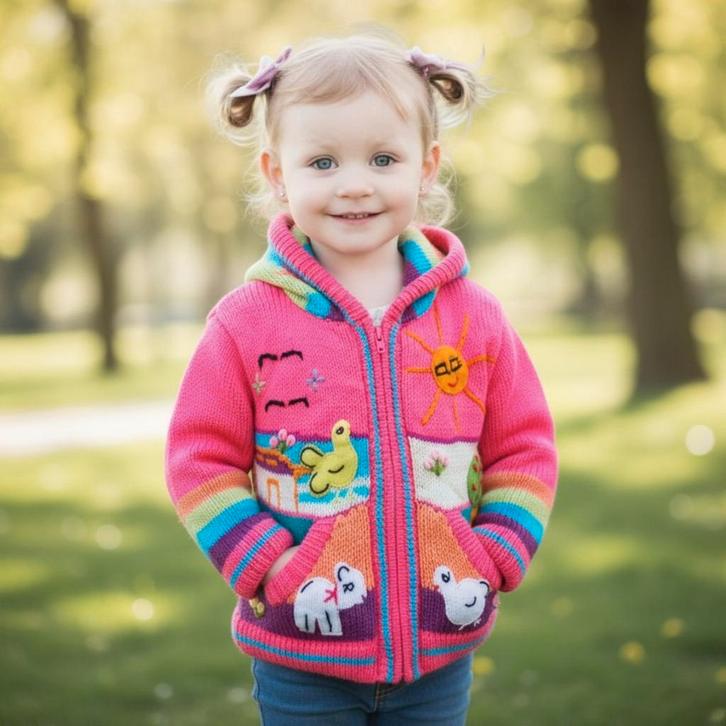 Peru sweater for kids, Peruvian kids sweater, jacke Peru, Kinderen en Baby's, Babykleding | Maat 68, Jongetje of Meisje, Nieuw