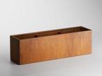 Adeqo cortenstaal plantenbak rechthoek 200 x 50 x 60 cm, 100 cm of meer, Verzenden, Nieuw, Metaal