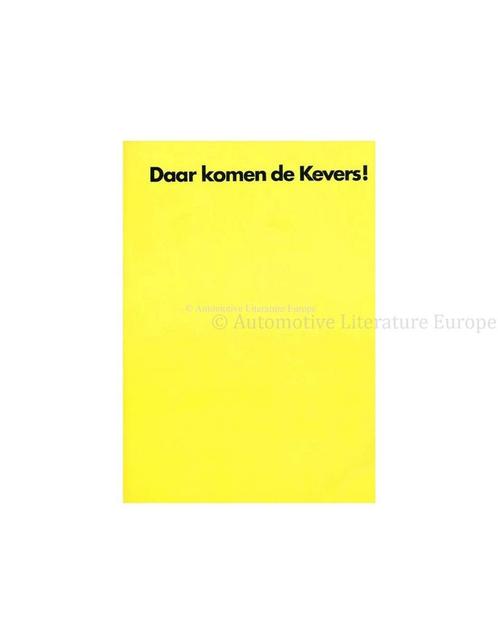 1970 VOLKSWAGEN KEVER BROCHURE NEDERLANDS, Boeken, Auto's | Folders en Tijdschriften, Volkswagen