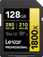 Lexar SD Pro Gold Series UHS-II 1800x 128GB (2-pack) - Lezen, Verzenden, Nieuw