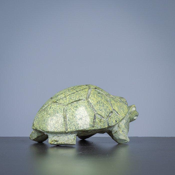 Randgandi Mazarog - Figuur - Schildpad - Serpetine steen, Antiek en Kunst, Curiosa en Brocante
