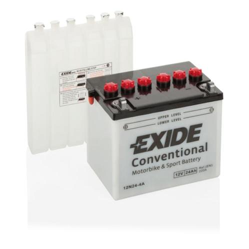 Exide Conventional 12V accu | 12N24-4A | 12V 24Ah, Auto-onderdelen, Accu's en Toebehoren, Ophalen of Verzenden