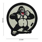 Patch King Kong Gorilla, pvc met klittenband art no 14025, Verzamelen, Verzenden
