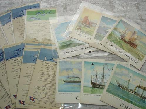 Themacollectie - Scheepsmenus rederij Compagnie Maritime, Antiek en Kunst, Antiek | Speelgoed