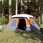 Kampeertent met LED 344x282x212 cm grijs en oranje, Caravans en Kamperen, Kampeeraccessoires, Verzenden, Nieuw