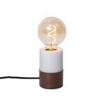 Moderne tafellamp brons met wit marmer - Marissa, Huis en Inrichting, Lampen | Tafellampen, Nieuw, Modern, Minder dan 50 cm