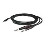 DAP FLX313 Stereo Mini Jack - 2x Jack kabel PRO 3m, Muziek en Instrumenten, Verzenden, Nieuw