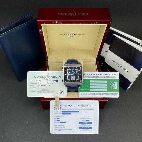 Ulysse Nardin - Quadrato Dual Time - 243-92 - Heren - 2009, Sieraden, Tassen en Uiterlijk, Horloges | Heren