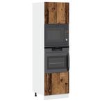 vidaXL Magnetronkast Lyon 60x57x207 cm bewerkt hout oud, Huis en Inrichting, Verzenden, Nieuw, Bruin