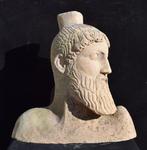 sculptuur, Busti di Zeus - 30 cm - Terracotta, Antiek en Kunst