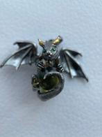 Amber - Barnsteen - Dragon and Amber, S925 Silver Pendant,, Antiek en Kunst