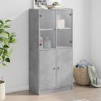 vidaXL buffetkast met deuren 68x37x142 cm bewerkt hout, Huis en Inrichting, Kasten | Buffetkasten, Minder dan 50 cm, Verzenden