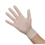 Latex handschoenen wit gepoederd M (100 stuks), Verzenden, Nieuw