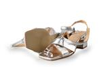 Manfield Sandalen in maat 37 Zilver | 10% extra korting, Overige kleuren, Verzenden, Sandalen of Muiltjes, Zo goed als nieuw