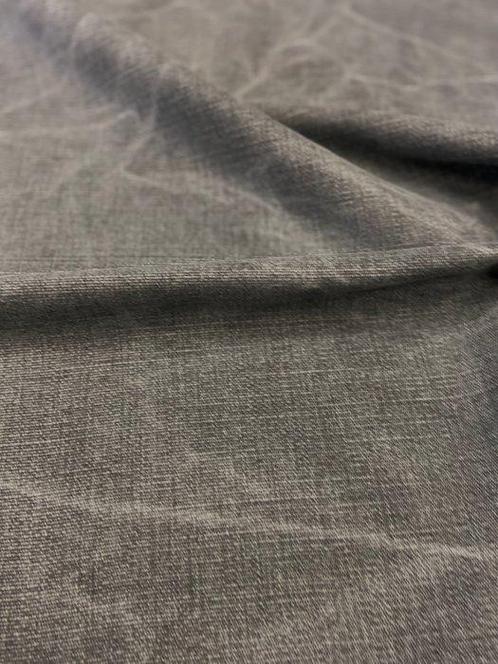 Prachtige en consistente grijze katoenen stof met stone, Antiek en Kunst, Antiek | Kleden en Textiel