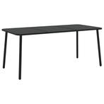 Stalen Tuintafel 165cm Antraciet - Tweedekansje voor Jou!, Tuin en Terras, Ophalen of Verzenden, Nieuw, Rechthoekig, Metaal