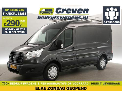 Ford Transit 330 2.0 TDCI L2H2 Trend 170PK Airco Cam €290pm, Auto's, Bestelauto's, Handgeschakeld, Diesel, Zilver of Grijs, Ford