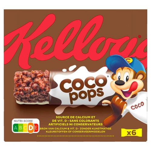 7x Kellogg's Bars Coco Pops 6 x 20 gr, Diversen, Levensmiddelen, Verzenden