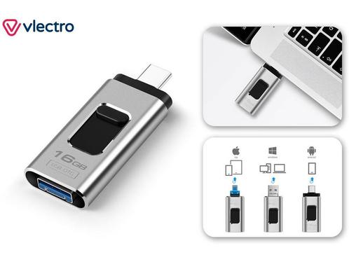 Vlectro - 4-in-1 USB-stick voor smartphone, tablet en laptop, Huis en Inrichting, Woonaccessoires | Overige, Nieuw, Verzenden