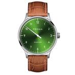 Prisma Design Einzeiger Eenwijzerhorloge Groen 40mm, Sieraden, Tassen en Uiterlijk, Horloges | Dames, Nieuw, Verzenden