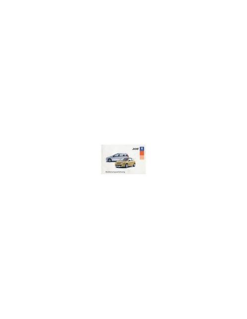 2003 PEUGEOT 206 INSTRUCTIEBOEKJE DUITS, Auto diversen, Handleidingen en Instructieboekjes