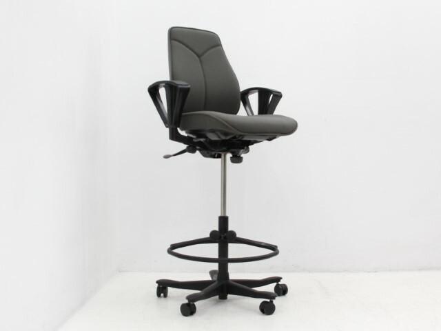 Werkstoel Kinnarps 6000 Freefloat - stof taupe - voetkruis, Huis en Inrichting, Stoelen, Ophalen of Verzenden