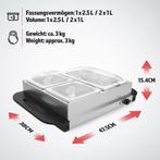 Warmhoudplaat - Buffetwarmer - Chafing Dish - Zilver - Jago, Huis en Inrichting, Verzenden, Zo goed als nieuw