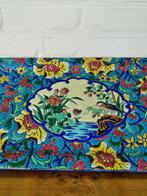 Longwy - Dienblad - Langwerpig Art Deco dienblad -, Antiek en Kunst