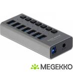 Delock 63669 Externe USB 5 Gbps hub met 7 poorten + switch, Verzenden, Nieuw, DeLock