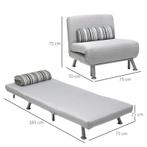 TRUUSK Opklapbed Fauteuil - Logeerbed Slaapbank - Opklapmatr, Verzenden, Nieuw