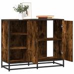vidaXL Dressoir 92x35x76 cm bewerkt hout gerookt, Huis en Inrichting, Verzenden, Nieuw, Overige houtsoorten